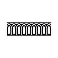 Geometric Archway Border, Minimalist, Linear vector