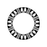 Geometric Circle Frame, Art Deco Style, Pattern vector