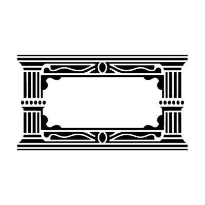 Art Deco Frame, Geometric Ornamentation, Vintage - Artdeco