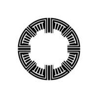 Geometric Circle Pattern, Minimalist , Abstract Motif vector