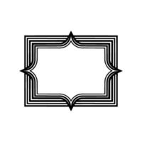 Art Deco Frame, Elegant Border, Minimalist, Abstract vector
