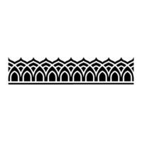 Geometric Wave Border, Art Deco Style - Artdeco vector