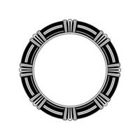 Geometric Portal, Art Deco Circle, Minimalist, Ornament vector