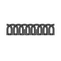 Geometric Arch Motif, Minimalist , Modern Pattern vector