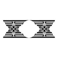 Geometric Deco Border, Circular Focal Point vector