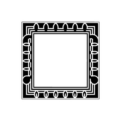 Art Deco Frame, Geometric , Vintage Style, Minimalist Layout