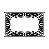 Ornate Starburst Frame, Vintage , Elegant Border vector