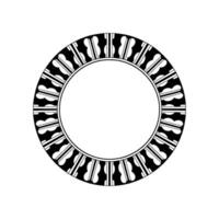 Geometric Circle Ornament, Minimalist - Decorative vector
