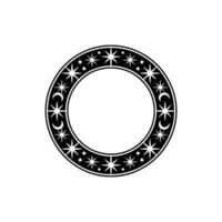Celestial Circle Ancient Symbol, Mystical vector