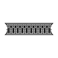 Gothic Arch Ornament, Detailed Border - Architecture vector