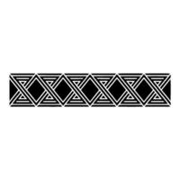Geometric Deco Border, Minimalist Pattern, Elegant - Linear vector