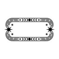 Retro Starburst Frame, Cosmic , Vintage Aesthetic vector