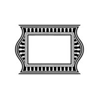Art Deco Frame, Elegant Border, Minimalist , Vintage Style, Ornamentation vector