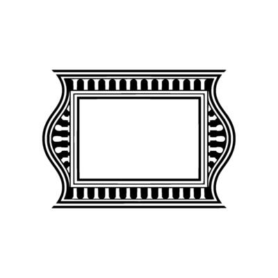 Art Deco Frame, Elegant Border, Minimalist , Vintage Style, Ornamentation