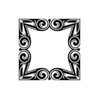 Intricate Celtic Spiral Frame, Vintage vector