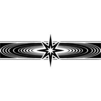 Celestial Spiral Geometric Starburst vector