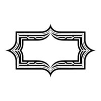 Art Deco Frame, Elegant Border, Vintage , Minimalist Style - Abstract vector