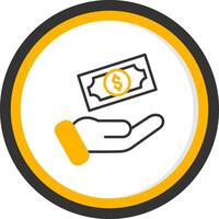 Personal Loan Application Form Line Two Color Circle vector