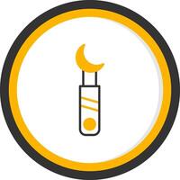 Crescent Jaw Wrench Line Two Color Circle vector