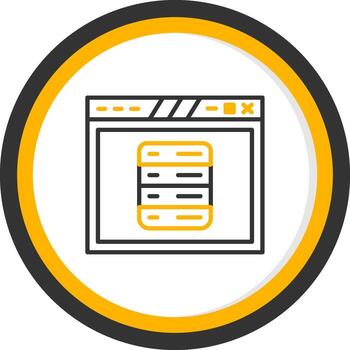 Navigation Dropdown Menu Design Line Two Color Circle vector