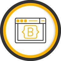 Bootstrap CSS Toolkit Icon Line Two Color Circle vector
