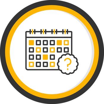 Project Execution Difficulties Report Line Two Color Circle vector