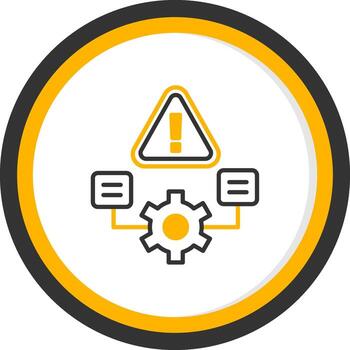 lógica error en programa línea dos color circulo vector