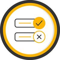Invalid Input Detected Line Two Color Circle vector