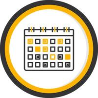 Unplanned Employee Absences Tracker Line Two Color Circle vector