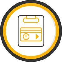 Debt Consolidation Strategy Line Two Color Circle vector