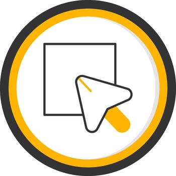 Select Multiple Items Line Two Color Circle vector