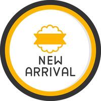 Fresh New Arrival Alert Line Two Color Circle vector