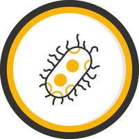 Porphyromonas gingivalis Periodontal Pathogen Line Two Color Circle vector