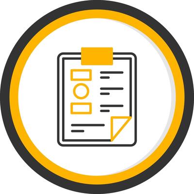 Detailed Daily Task List Line Two Color Circle