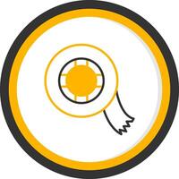 Insulated Electrical Tape Line Two Color Circle vector