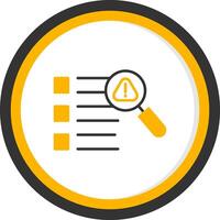 Index Out of Bounds Error Line Two Color Circle vector