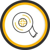 General Masking Tape Line Two Color Circle vector