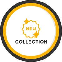 New Fashion Collection Alert Line Two Color Circle vector