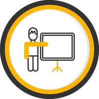 Onboarding Training Session Slides Line Two Color Circle vector