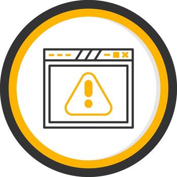 Multi Browser Web Interface Line Two Color Circle vector