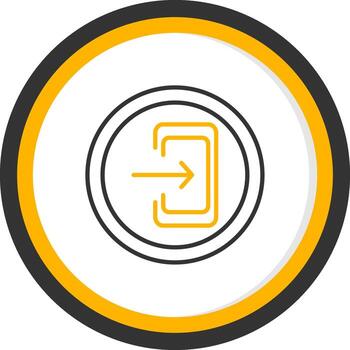 salida número autopista firmar línea dos color circulo vector