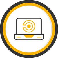 CircleCI Continuous Integration Line Two Color Circle vector