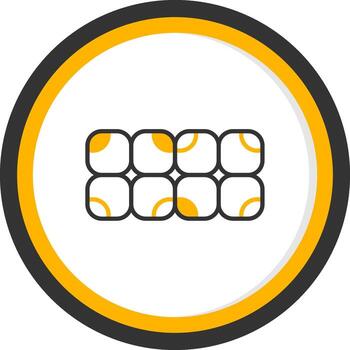 Staphylococcus epidermidis Skin Colonizer Line Two Color Circle vector