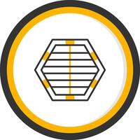 Subway Tunnel Ventilation System Line Two Color Circle vector
