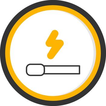 acumulado experiencia puntos línea dos color circulo vector