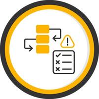 Upgrade Required Response Line Two Color Circle vector