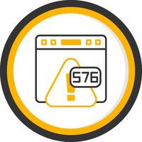 Error 578 ORM Model Mapping Error Line Two Color Circle vector