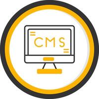 GraphCMS Structured Editor Line Two Color Circle vector
