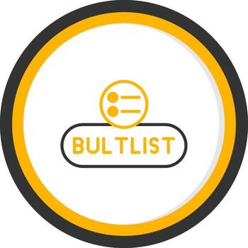 bala lista palanca botón línea dos color circulo vector