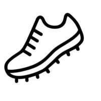 Simple Handdrawn Running Shoe Outline Icon Symbol Design Element vector